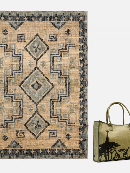 Safari Khaki Rug with Carry Bag (Rug In Bag)