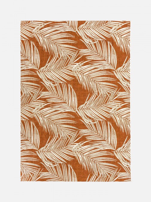Alfombra de Interior/Exterior Palm 192 Naranja