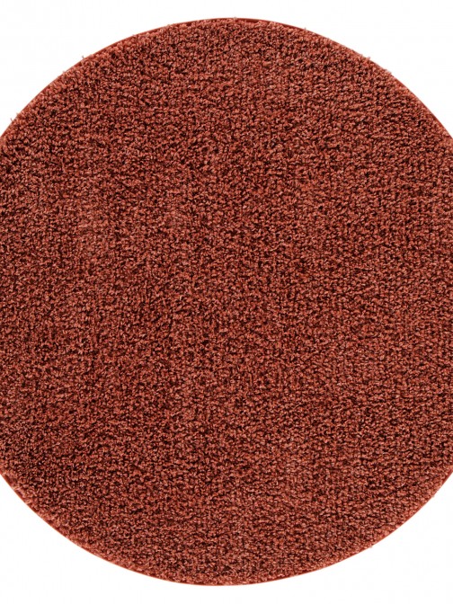 Plain Round Rug Dakar 71431/806 Red