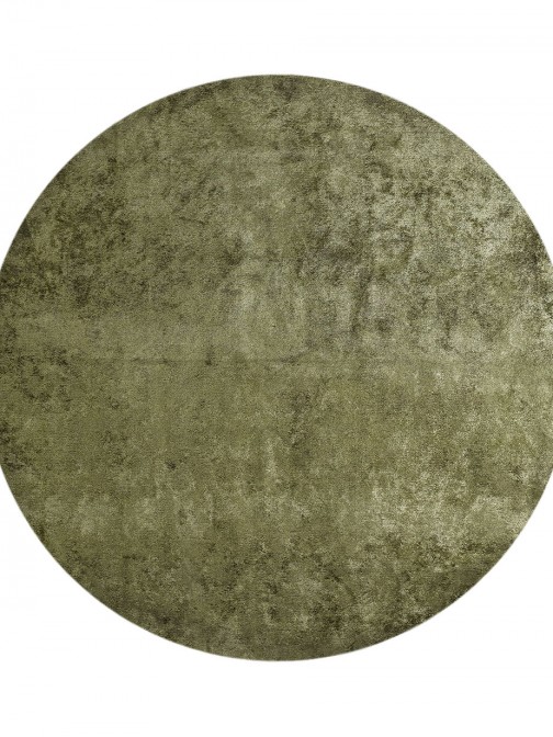 Plain Round Rug Glam Velvet 71431/833 Green