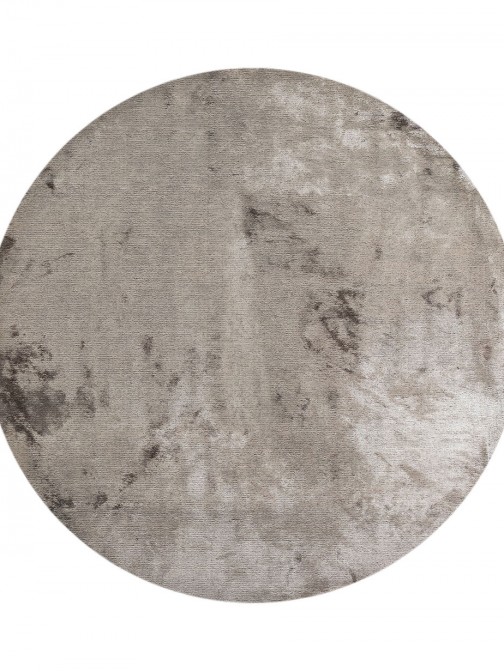 Plain Round Rug Glam Velvet 71431/835 Brown