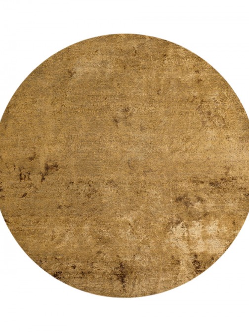 Plain Round Rug Glam Velvet 71431/836 Golden