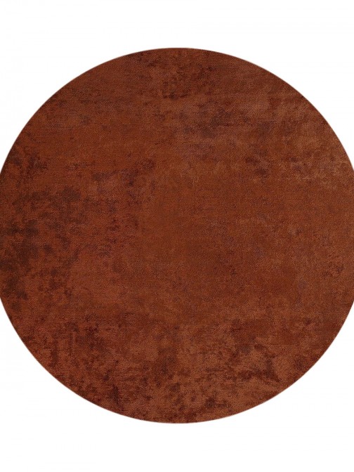 Plain Round Rug Glam Velvet 71431/840 Red