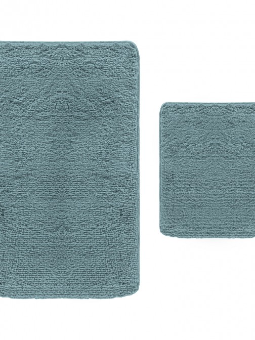 Viena Bath Rug Set Blue