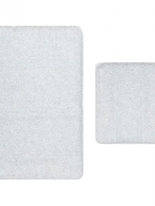 Alfombra de Bao Redonda Veneza Blanco