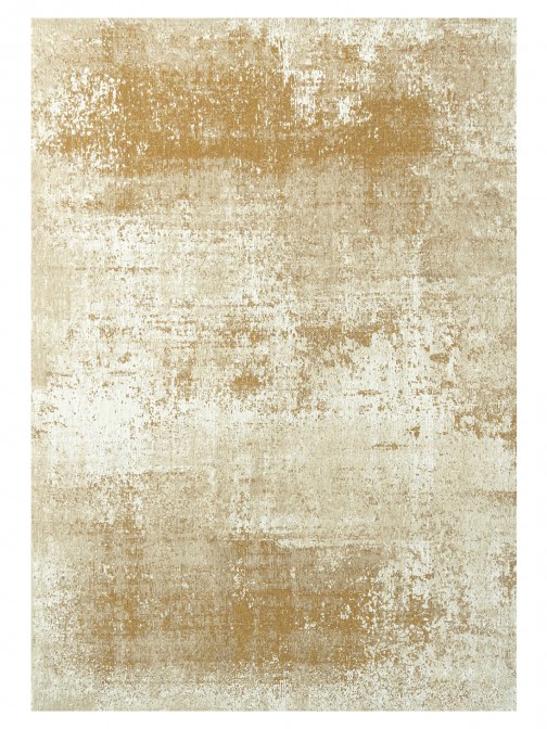 Abstract Area Rug Moon Chenille 9654 Yellow