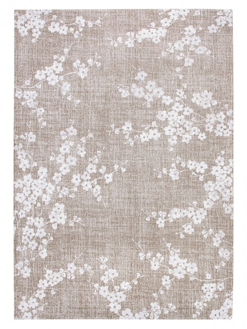 Modern Area Rug Almond Chenille 9373 Beige