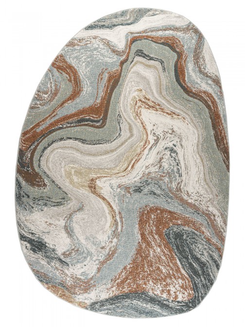 Abstract Oval Area Rug Kira 63436/6250 Multicolor