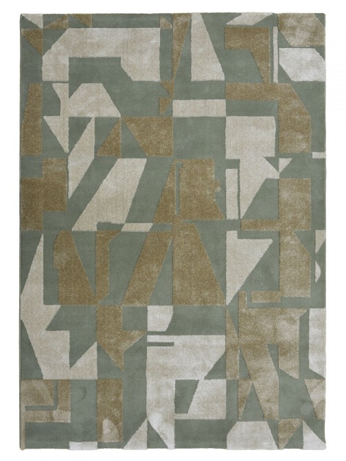 Alfombra Geomtrica Burela 3870/005 Verde