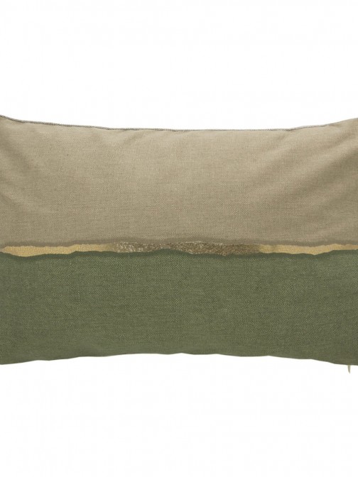 Print 37 Geometric Decorative Cushion Rectangular Green