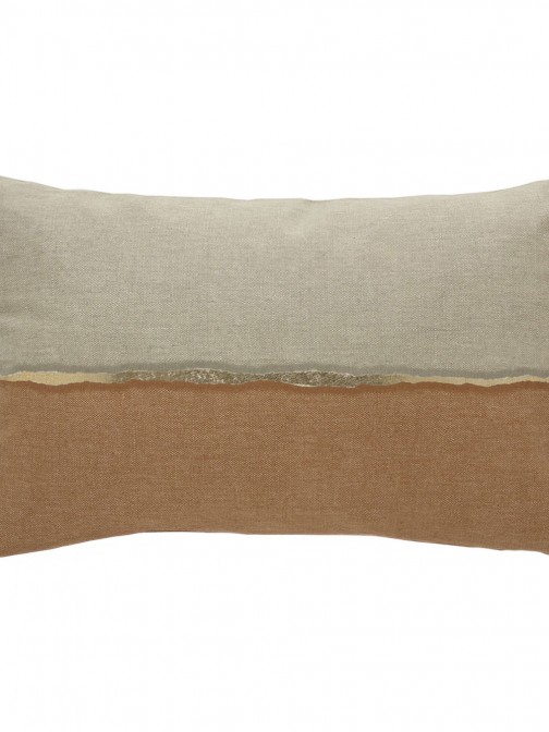 Print 37 Geometric Decorative Cushion Rectangular Orange