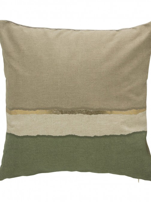 Print 37 Geometric Decorative Cushion Square Green