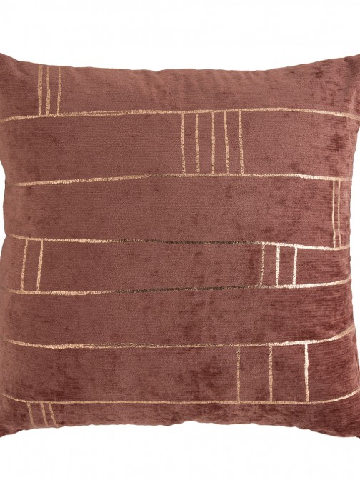Print 42 Geometric Decorative Cushion Square Terracotta