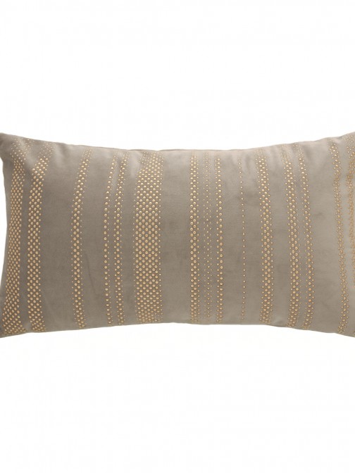 Luxury Geometric Decorative Cushion Rectangular Beige