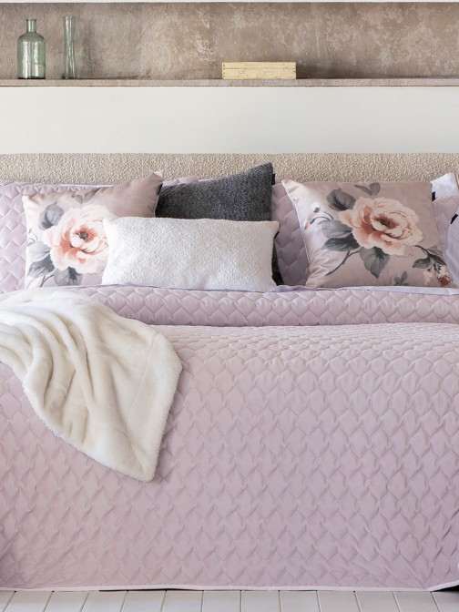 Edredn Cama Doble Naroa Geomtrico Lavanda