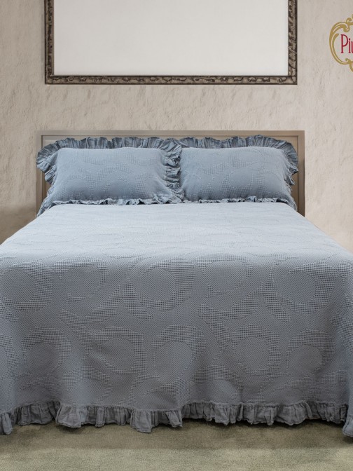 Lola No Filling Double Bed Bedspread Blue