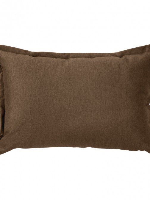 Plain Decorative Cushion Alfin Velvet Brown