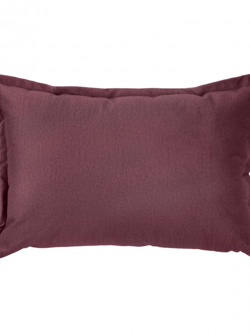 Plain Decorative Cushion Alfin Velvet Burgundy