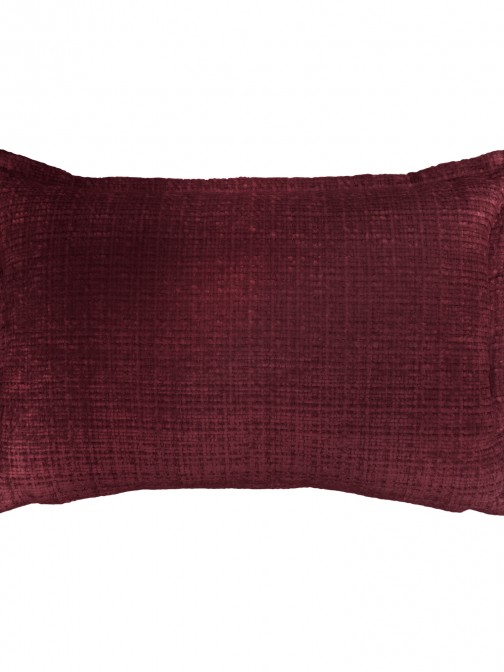 Plain Decorative Cushion Omegus Burgundy