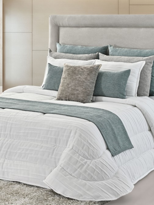 Edredn de Cama Doble Dione Abstracto Beige Natural