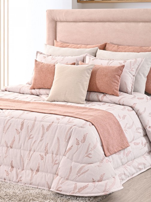 Edredón de Cama Doble Zani Floral Rosa