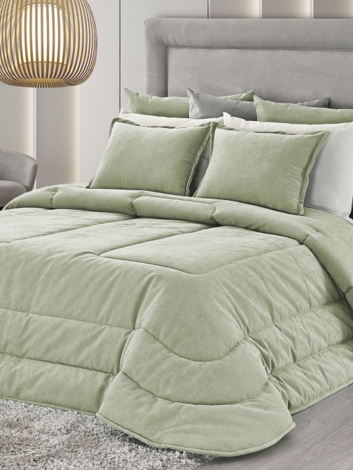 COLCHA AYARA 250x260 03-VERDE C/2ALM.