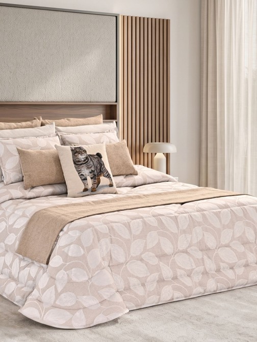 Colcha Cama de Casal Lacy Bege