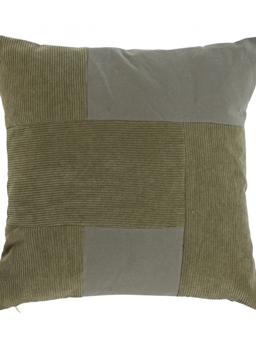 Patchwork Decorative Cushion 483 Square Green