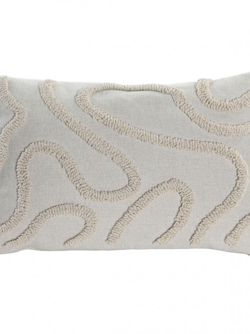 Abstract Decorative Cushion 794 Rectangular Beige