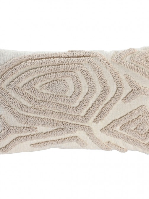 Abstract Decorative Cushion 802 Rectangular Beige