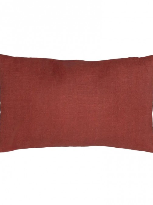 Plain Decorative Cushion Garnet Red