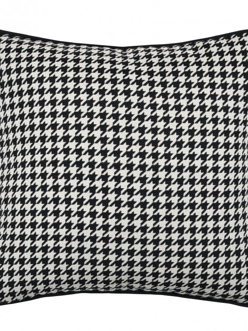 Edward/Lowlands Geometric Decorative Cushion Square Black