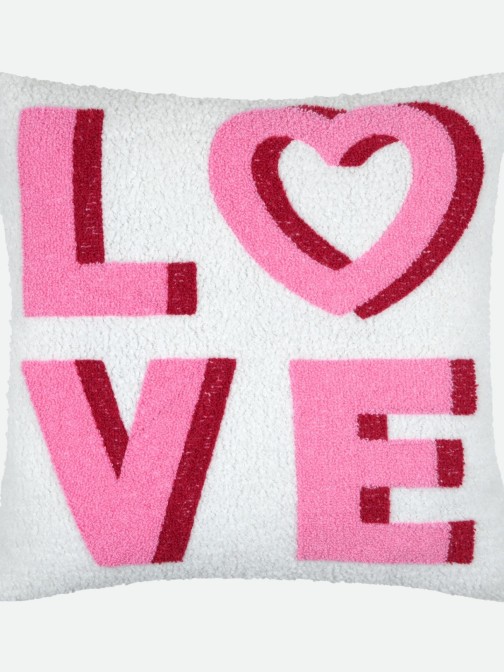 Almofada Decorativa Punky Love Rosa 45 x 45 cm