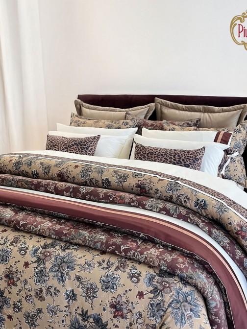 Capa de Edredo Cama de Casal Giulia 3 Peas Bege