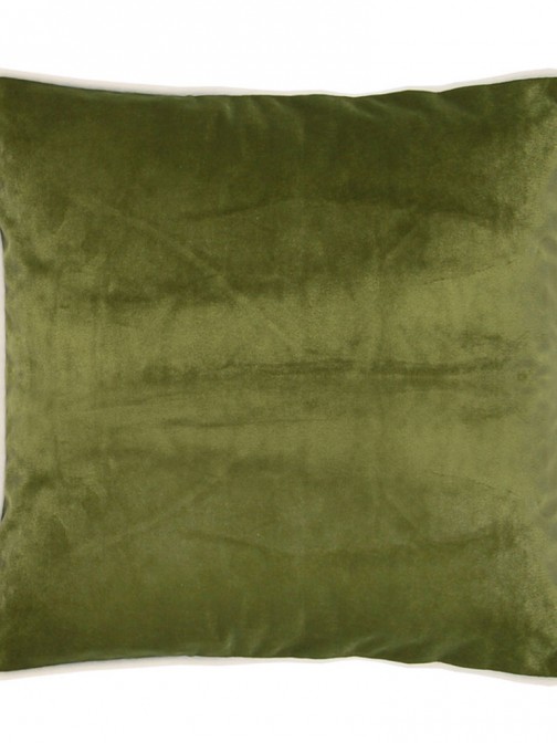 GREEN MELLOW CUSHION WITH PIPING