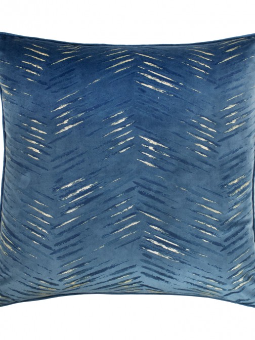 Soft Sparkle Abstract Decorative Cushion Square Blue