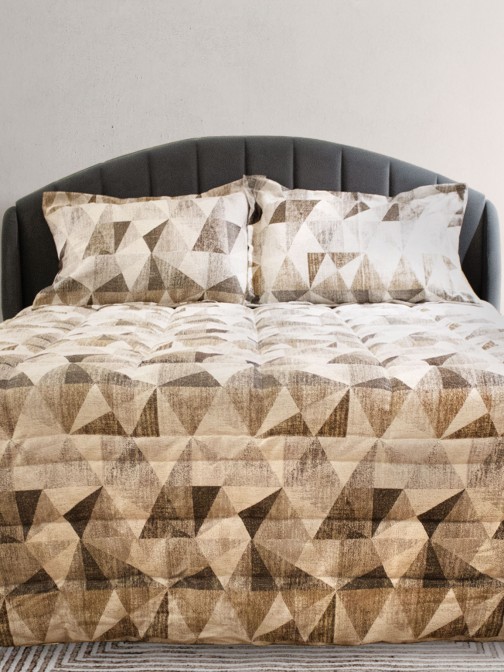 Nara Double Bed Bedspread Geometric Orange