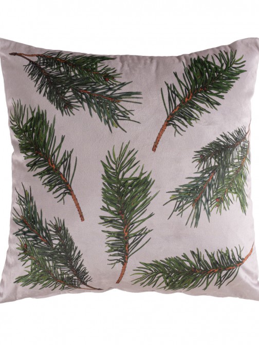 Cojn Decorativo Navideo Klaus Cuadrado Rojo