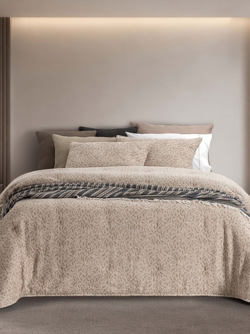 Doren Beige Double Bedspread