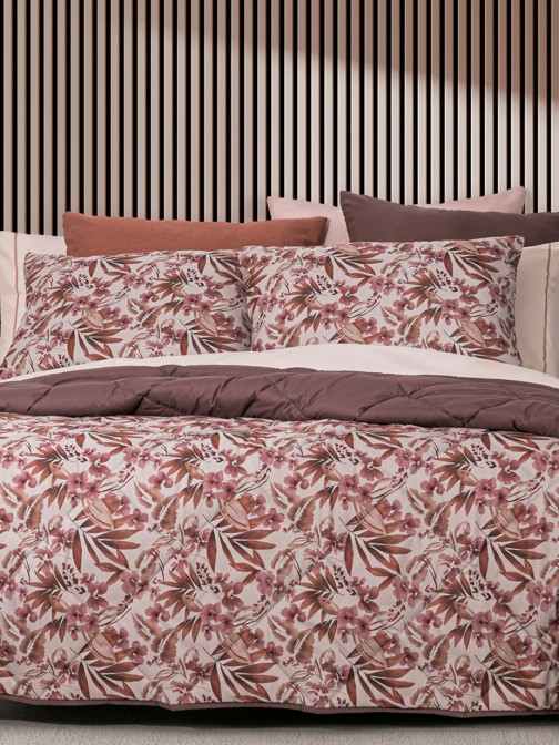 Edredn Cama Doble Rubi Floral Multicolor