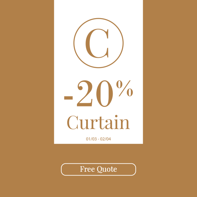 Curtains with 20% Discount until April 2nd