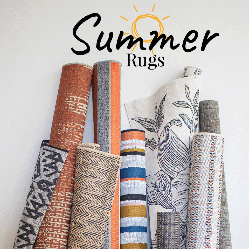Summer Rugs: indoor and outdoor rugs