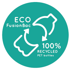 ECO Fusionbac - Fabric back, made from 100% recycled PET plastic bottles