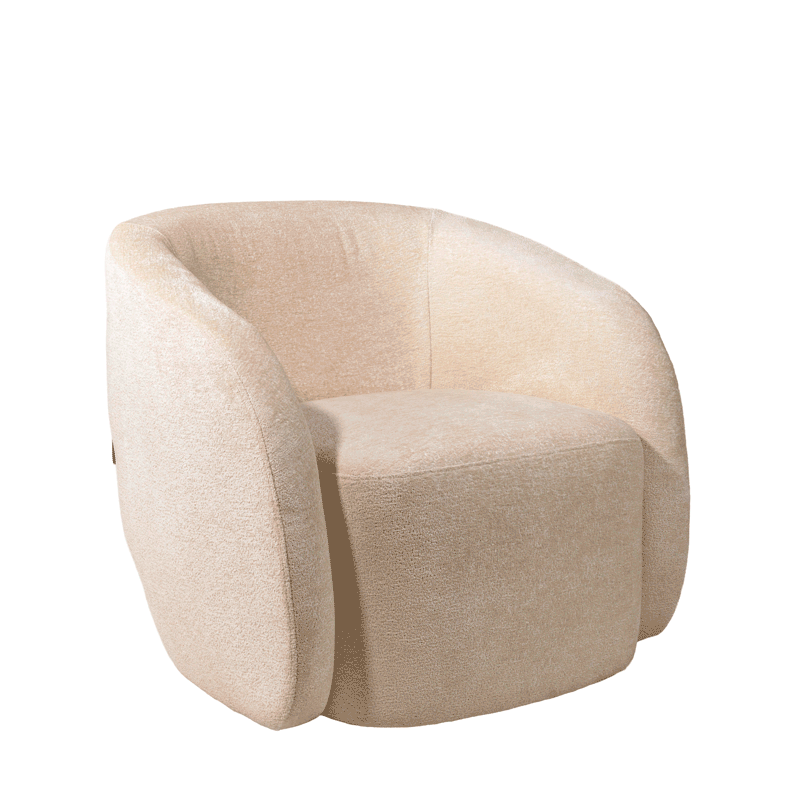 Sill�n giratorio Baltea de chenilla beige