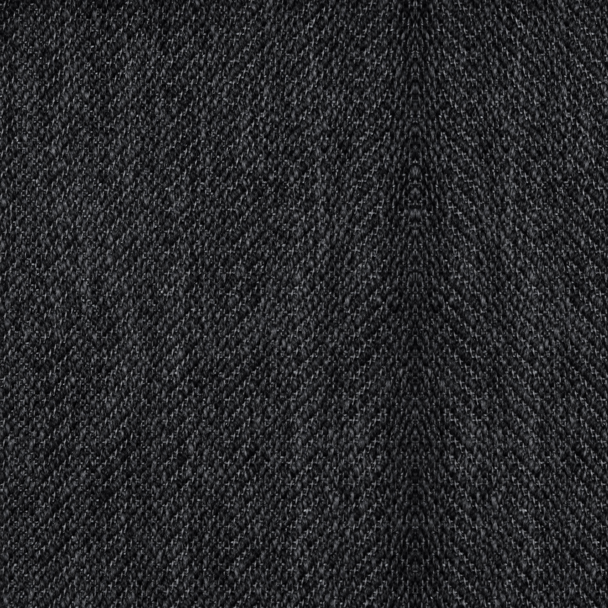 Tapete Por Medida Interior/Exterior Natural Chevron 040 Preto Puro