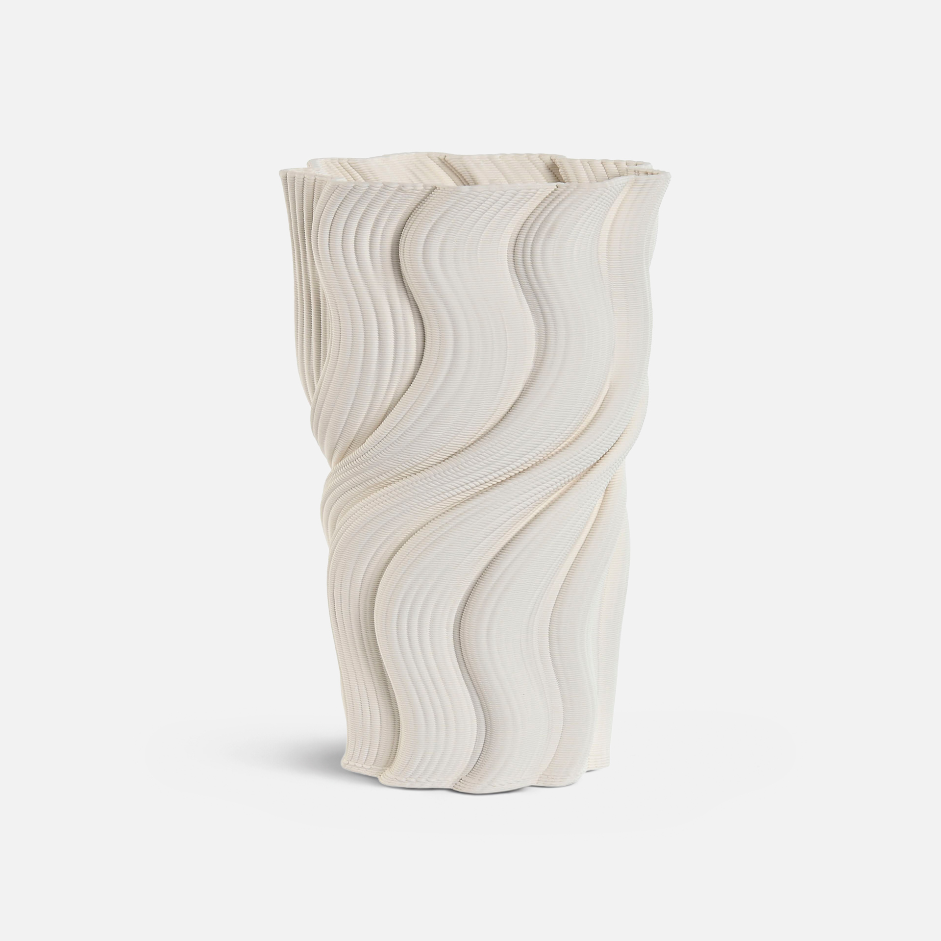 Jarra 845 branca em cerâmica 3D 26 cm