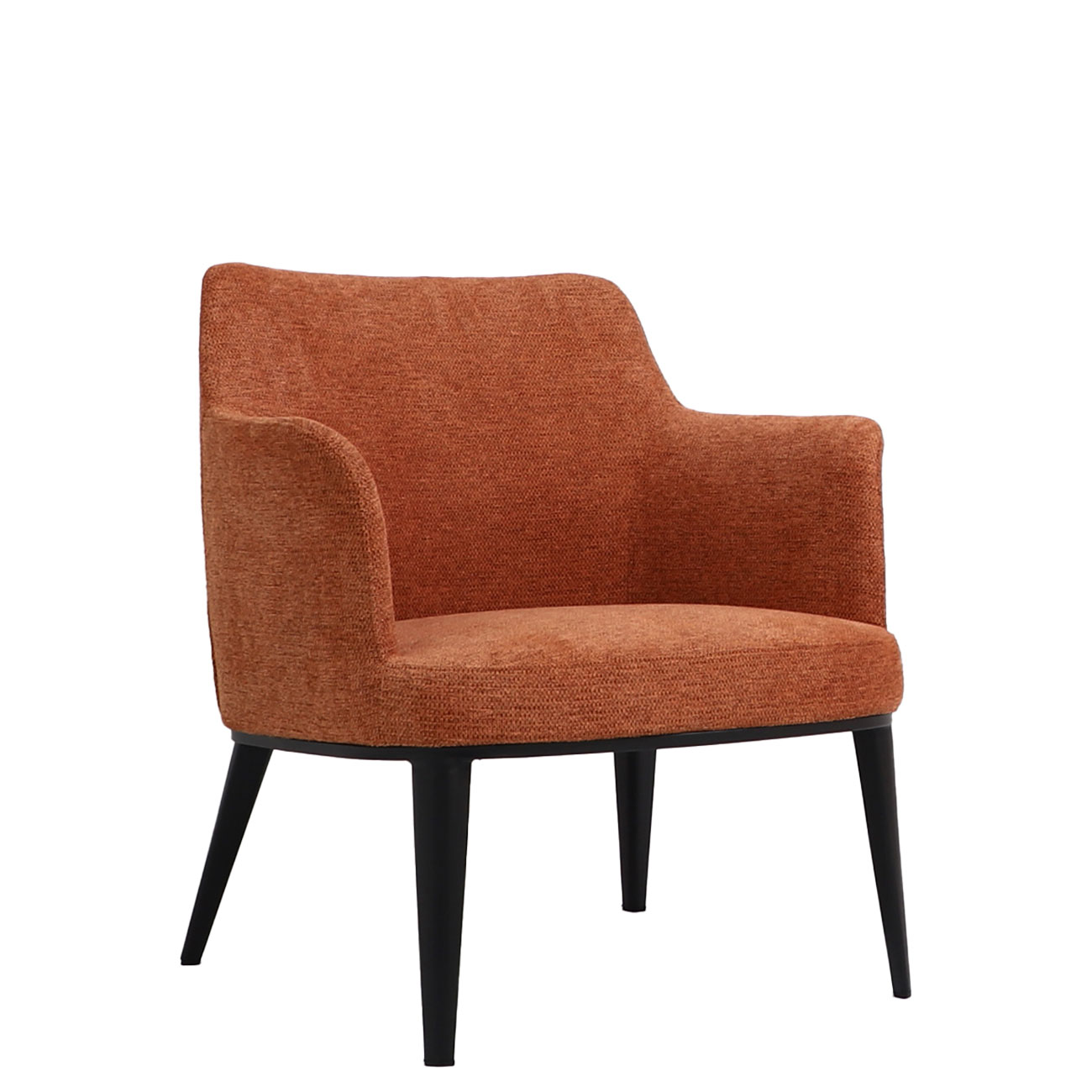 Cadeirão de Metal e Tecido Marselha Laranja