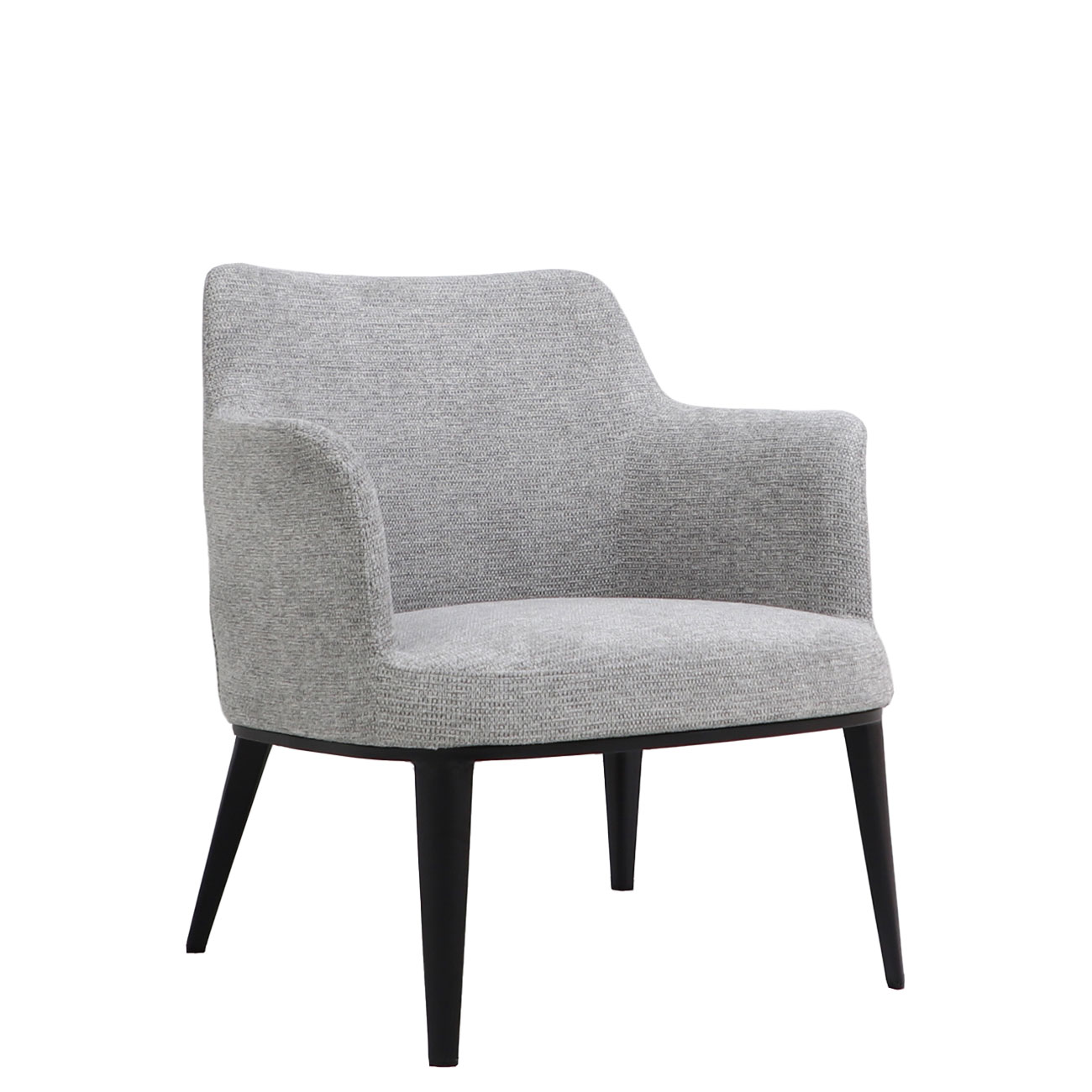 Cadeirão de Metal e Tecido Marselha Cinza