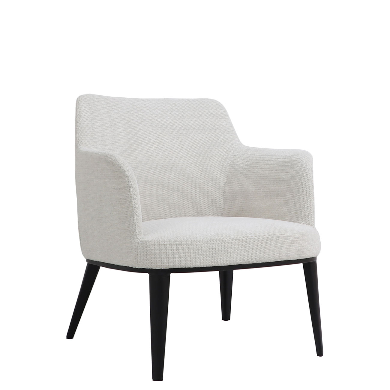 Cadeirão de Metal e Tecido Marselha Creme