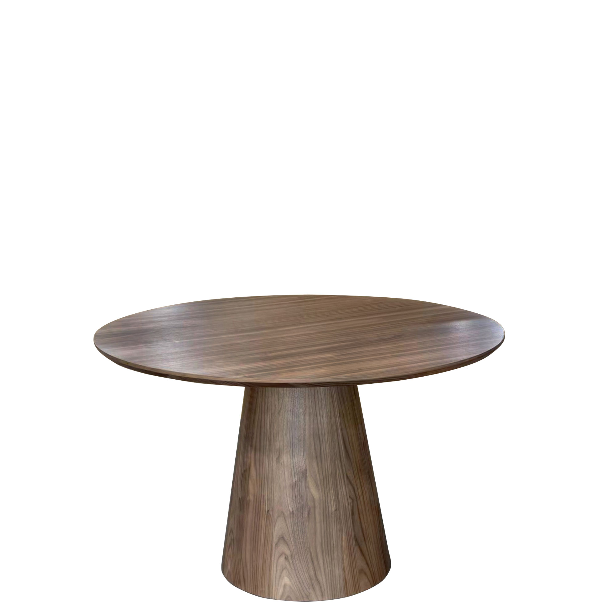 Mesa de Jantar Redonda de Nogueira 4 Pessoas Pictor Castanha